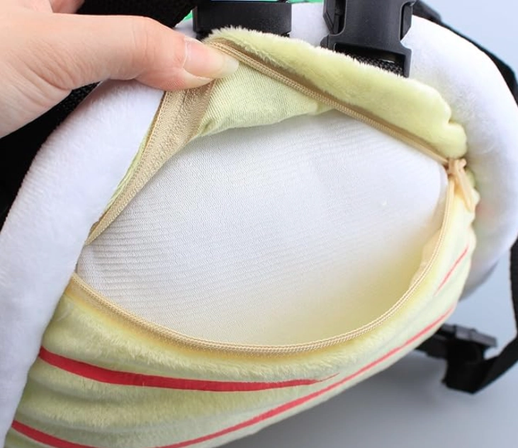 Sac à Dos Carapace Verte en Peluche – Image 4