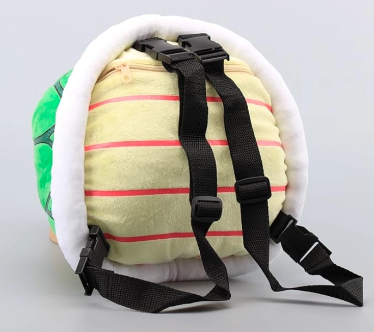 Sac à Dos Carapace Verte en Peluche – Image 2