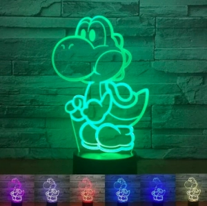 Lampe 3D Mario Yoshi