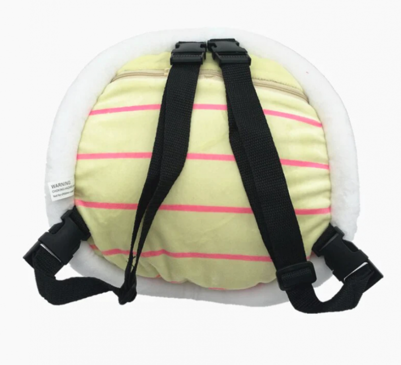 Sac à Dos Carapace Rouge en Peluche – Image 2