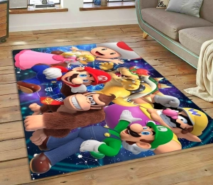 Tapis Mario Galaxy Personnages