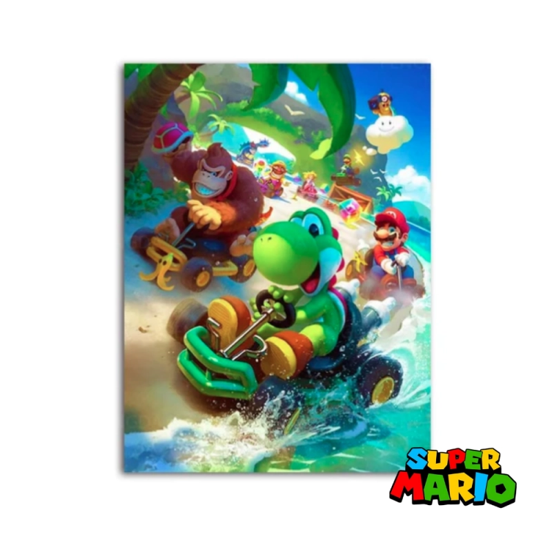 Poster Mario Kart Yoshi & D.K