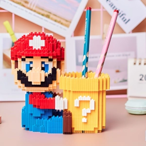 Mini Briques Mario Pot à Crayon (15cm)
