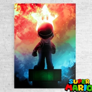 Poster Super Mario Étoile