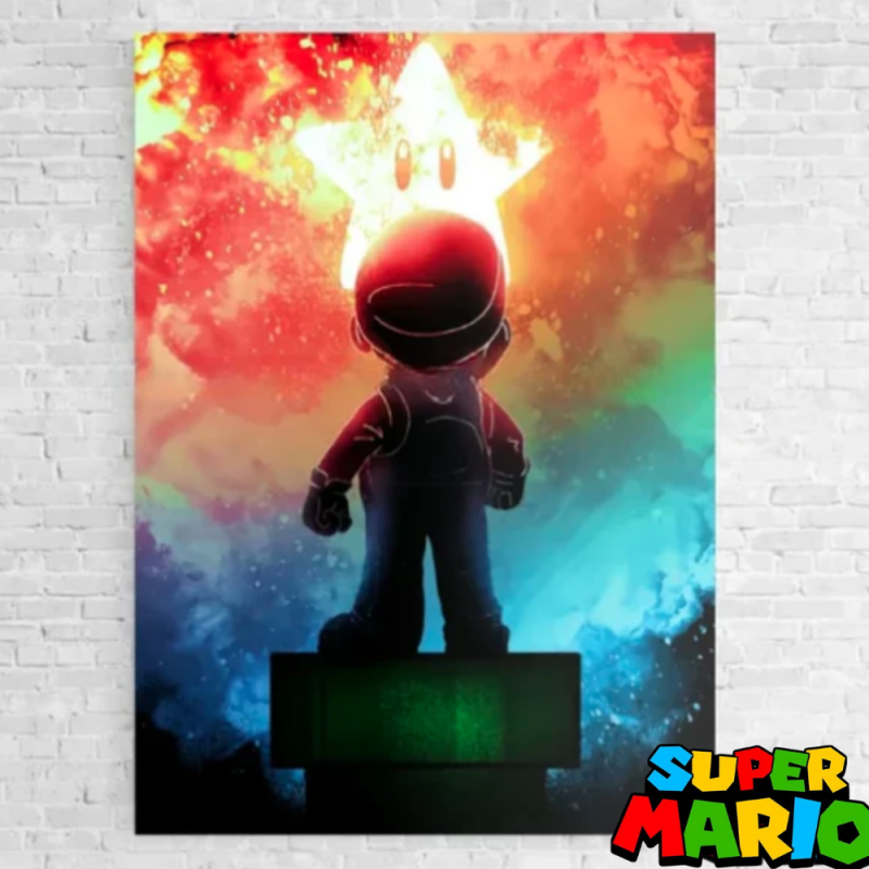 Poster Super Mario Étoile