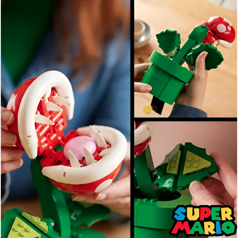 Mini Briques Mario Plante Piranha (23cm) – Image 2