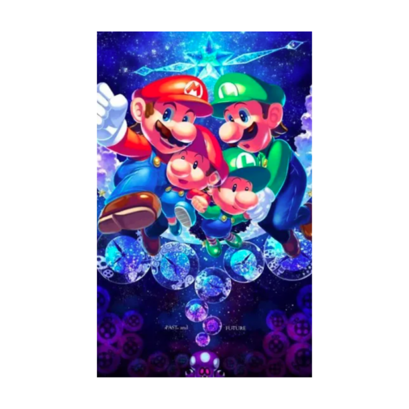 Poster Bébé Mario & Bébé Luigi